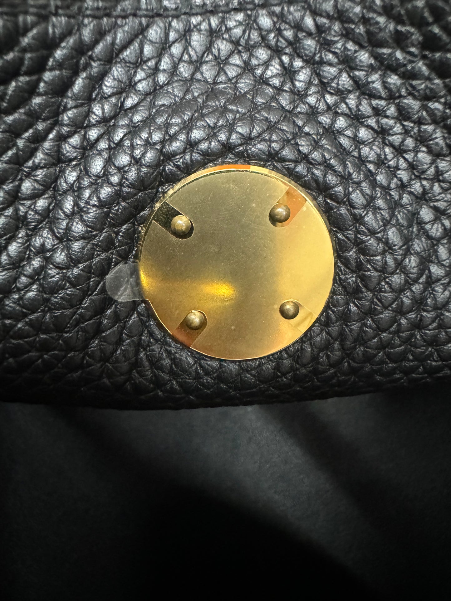 HERMES Lindy26 黑色金扣 TC