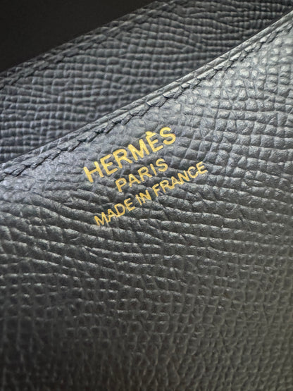 HERMES Mini Constance 黑色 玫瑰金扣 Epsom