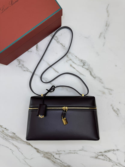 LORO PIANA Extra Bag 27 Dark Chocolate