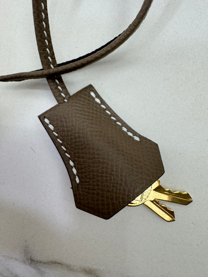 HERMES Bolide 25 大象灰金扣 Epsom Etoupe GHW