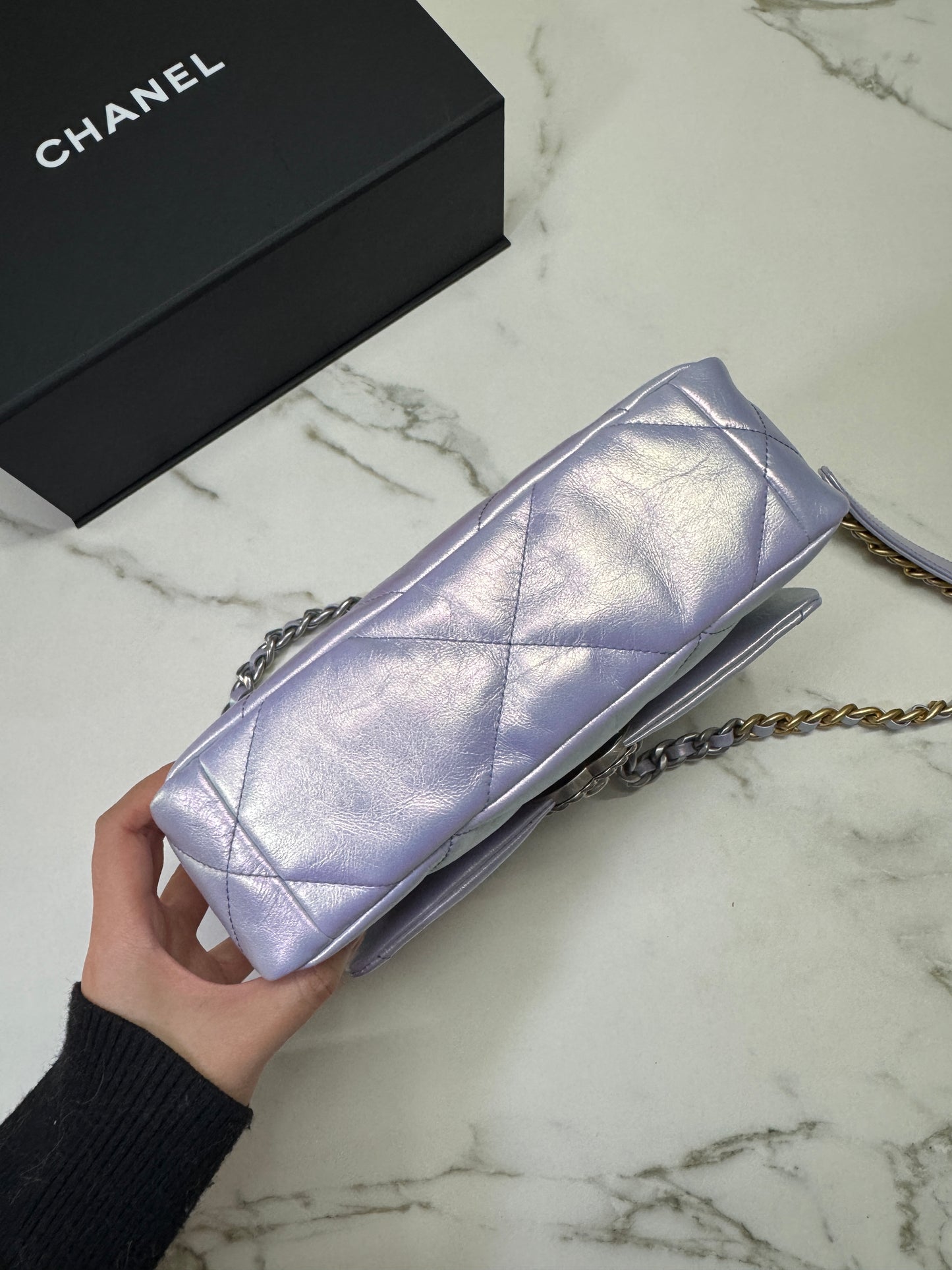 CHANEL 19 Bag Small 22P幻彩紫 小號