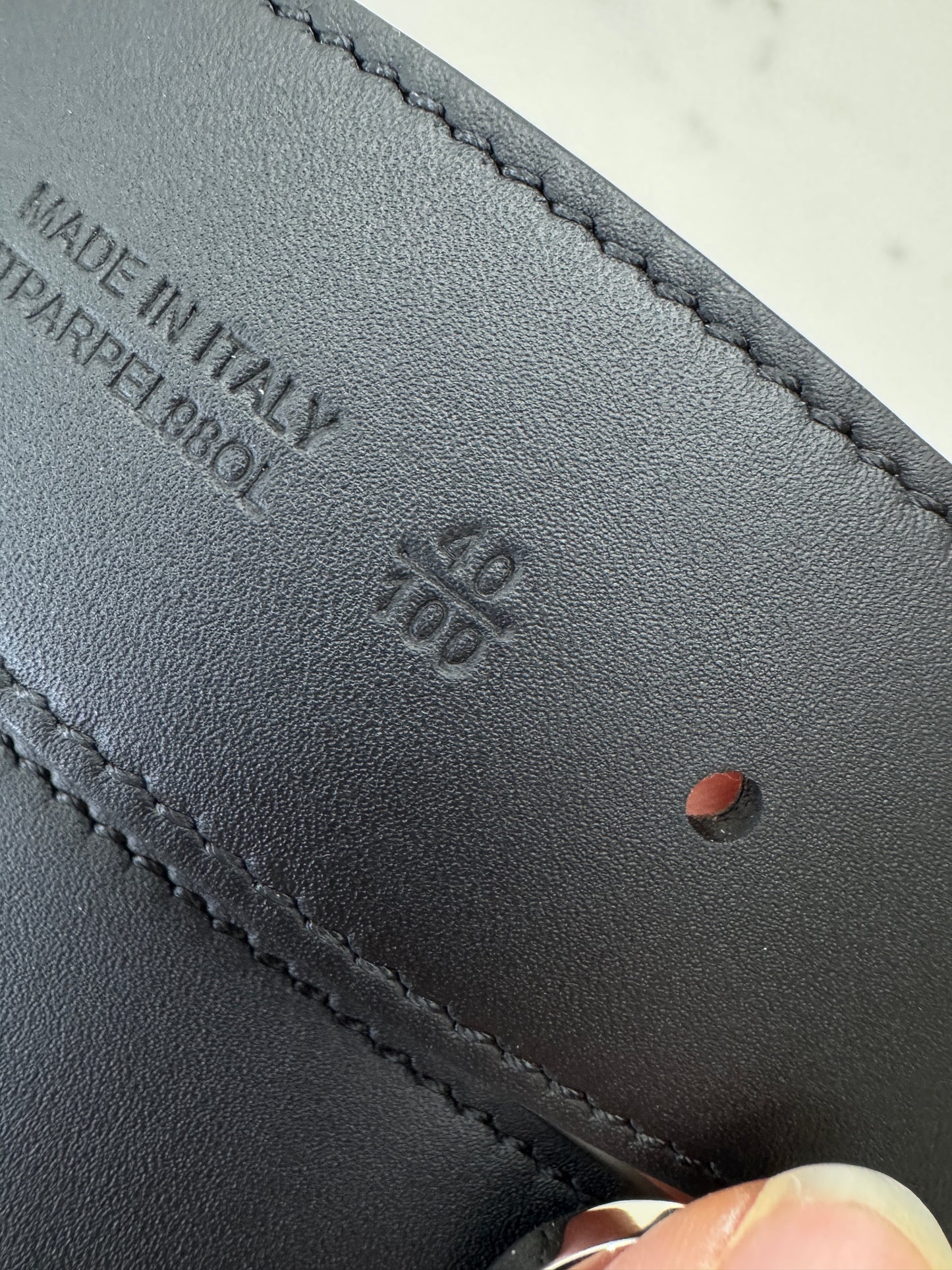 BURBERRY 雙面皮帶35MM
