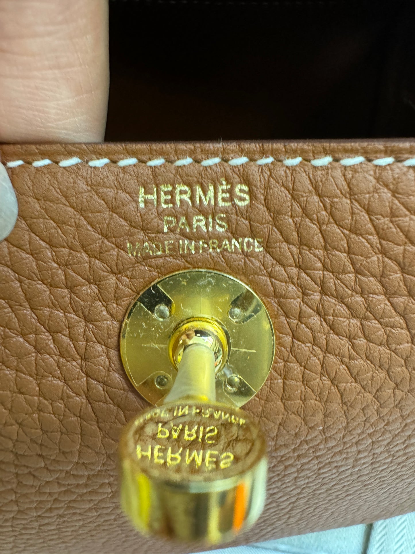 HERMES Mini Lindy 金棕金扣 Gold TC GHD