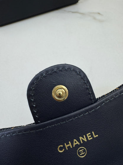CHANEL 26P牛仔CF卡包 Flap Cardholder