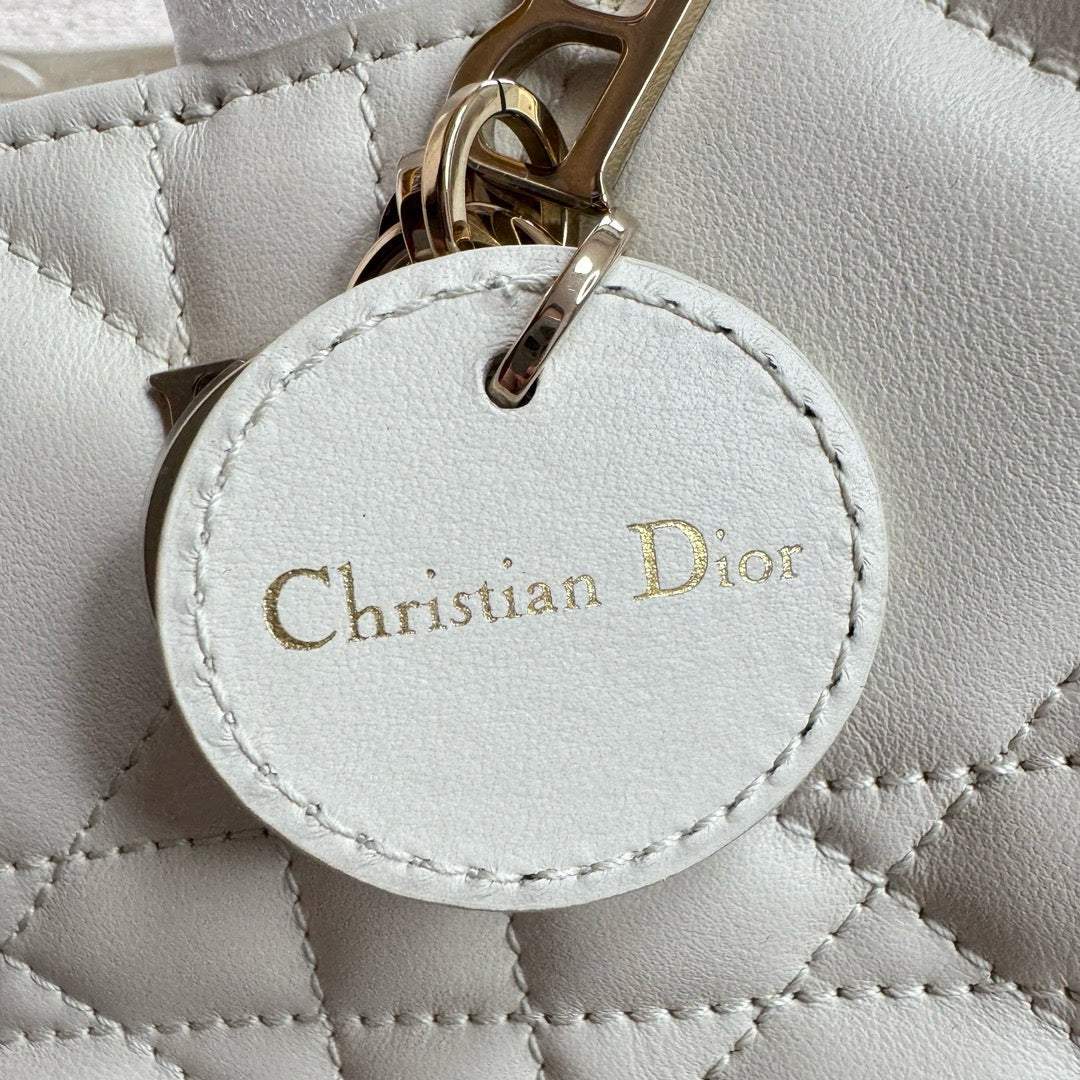 DIOR Book Tote Mini 全皮 奶白色