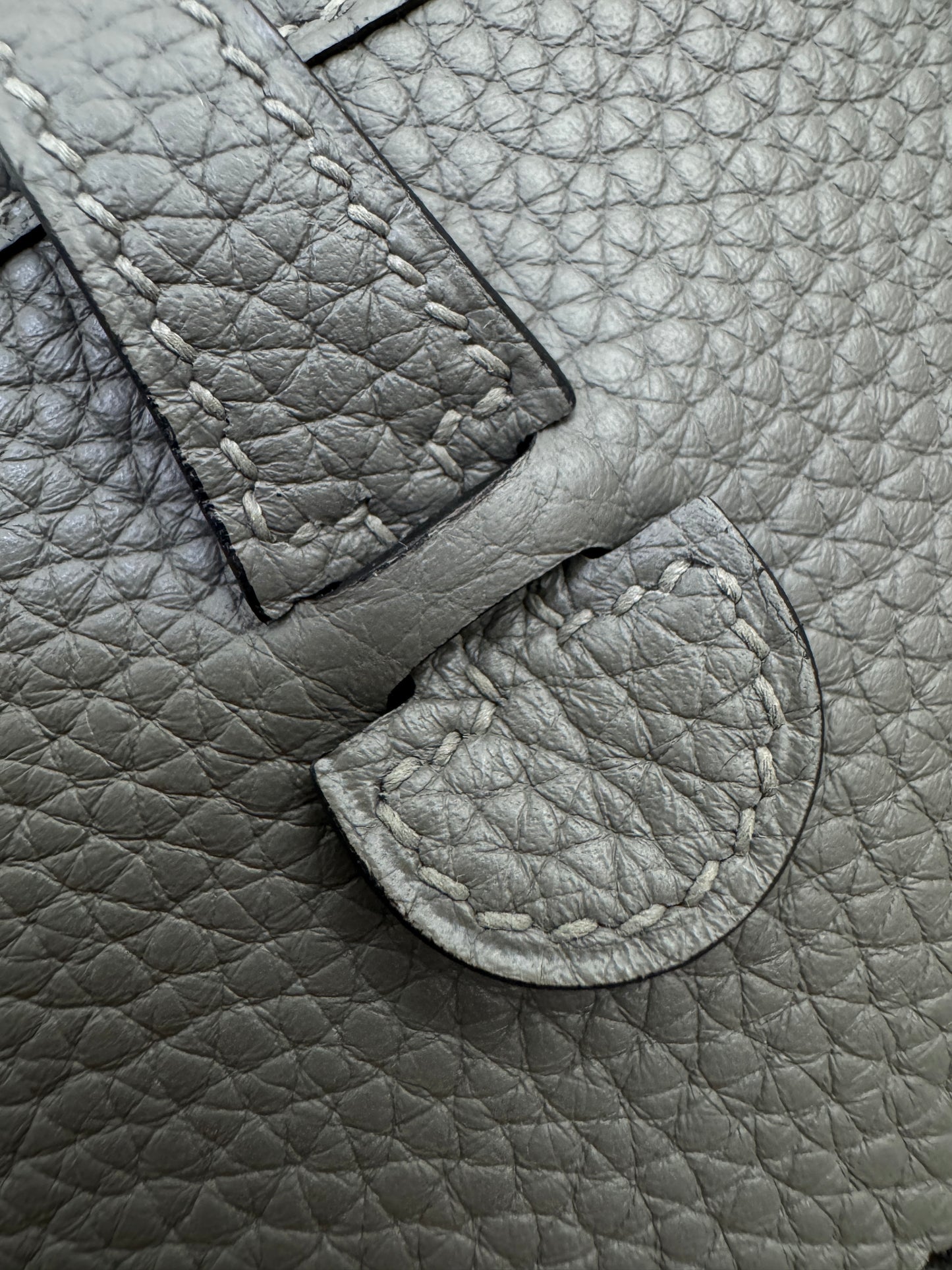 HERMES Mini Evelyne 積雨雲灰銀扣 Gris Meyer PHW