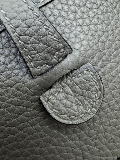 HERMES Mini Evelyne 積雨雲灰銀扣 Gris Meyer PHW