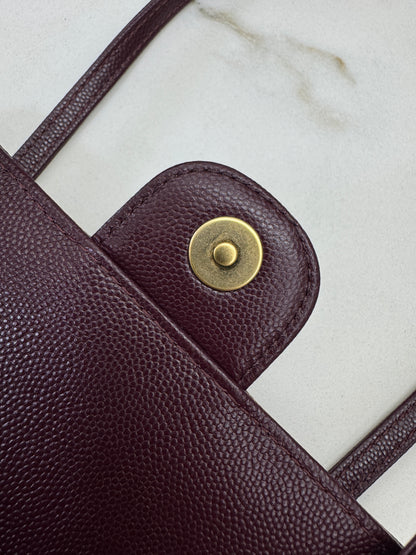 CHANEL Preppy Coco Mini 酒紅色