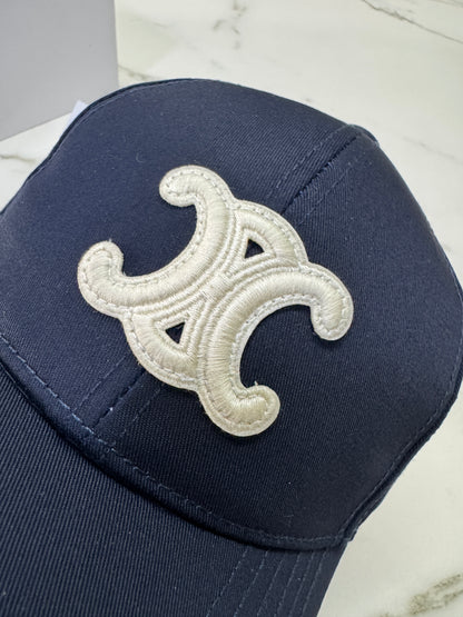 CELINE 凱旋門鴨舌帽 藏藍色