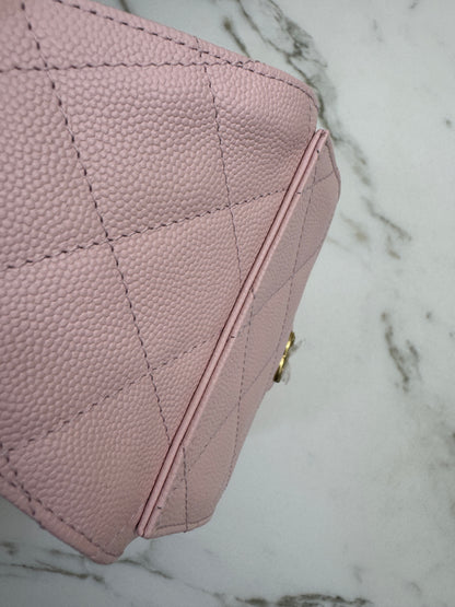 CHANEL 25Bag Small 櫻花粉 Pink Caviar 【專櫃查碼版】