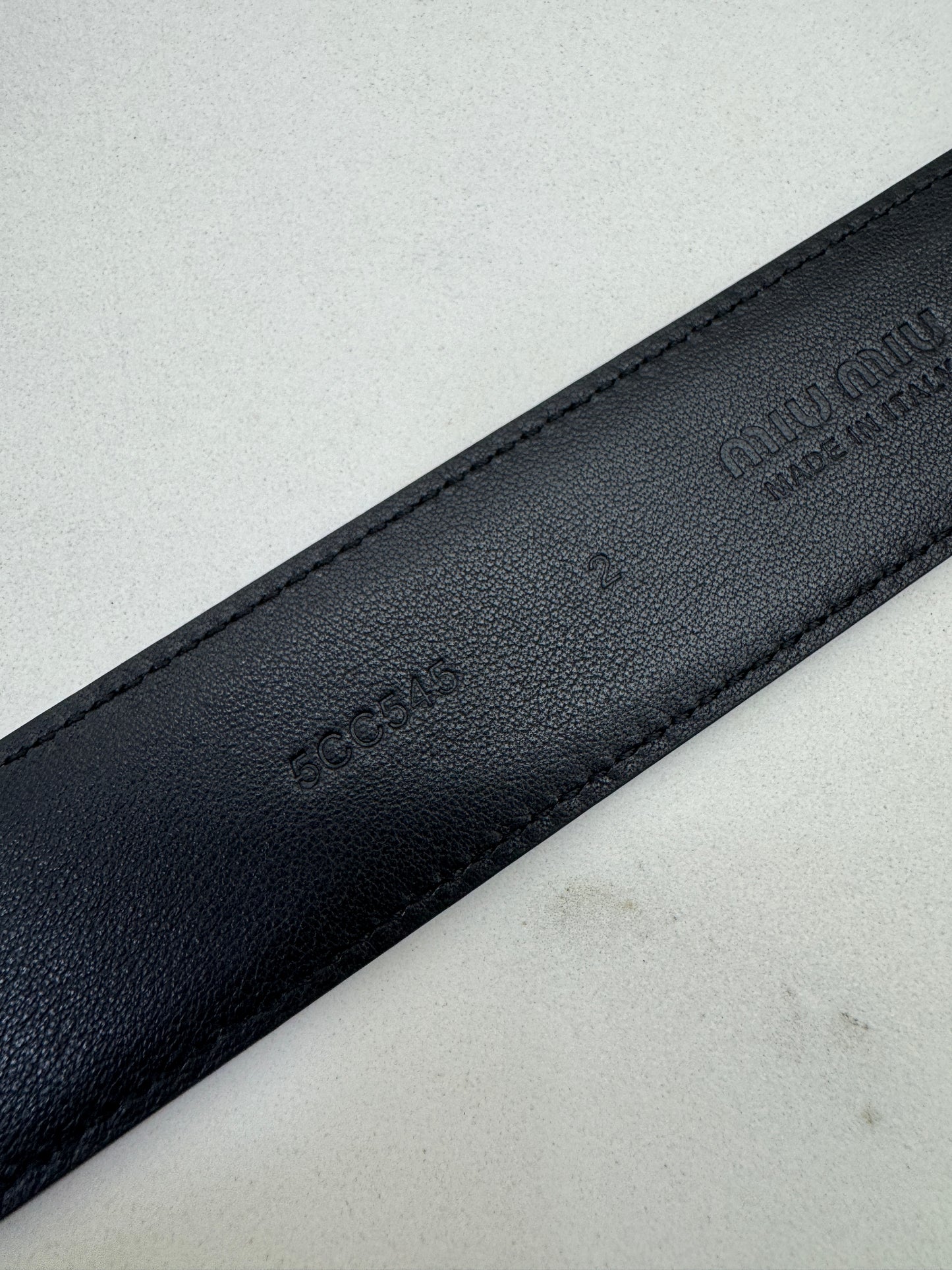 MIU MIU Belt 黑色金扣