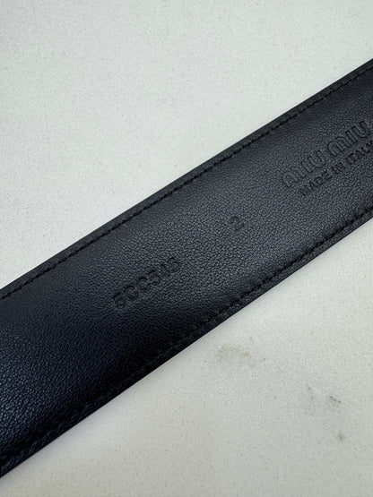 MIU MIU Belt 黑色金扣