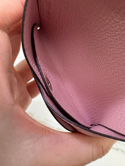 HERMES Calvi Duo 櫻花粉山羊皮 Rose Sakura