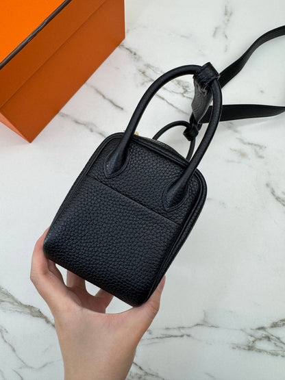 HERMES Mini Lindy I 黑色 Noir GHW