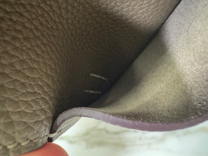 HERMES Halzan 25 大象灰金扣