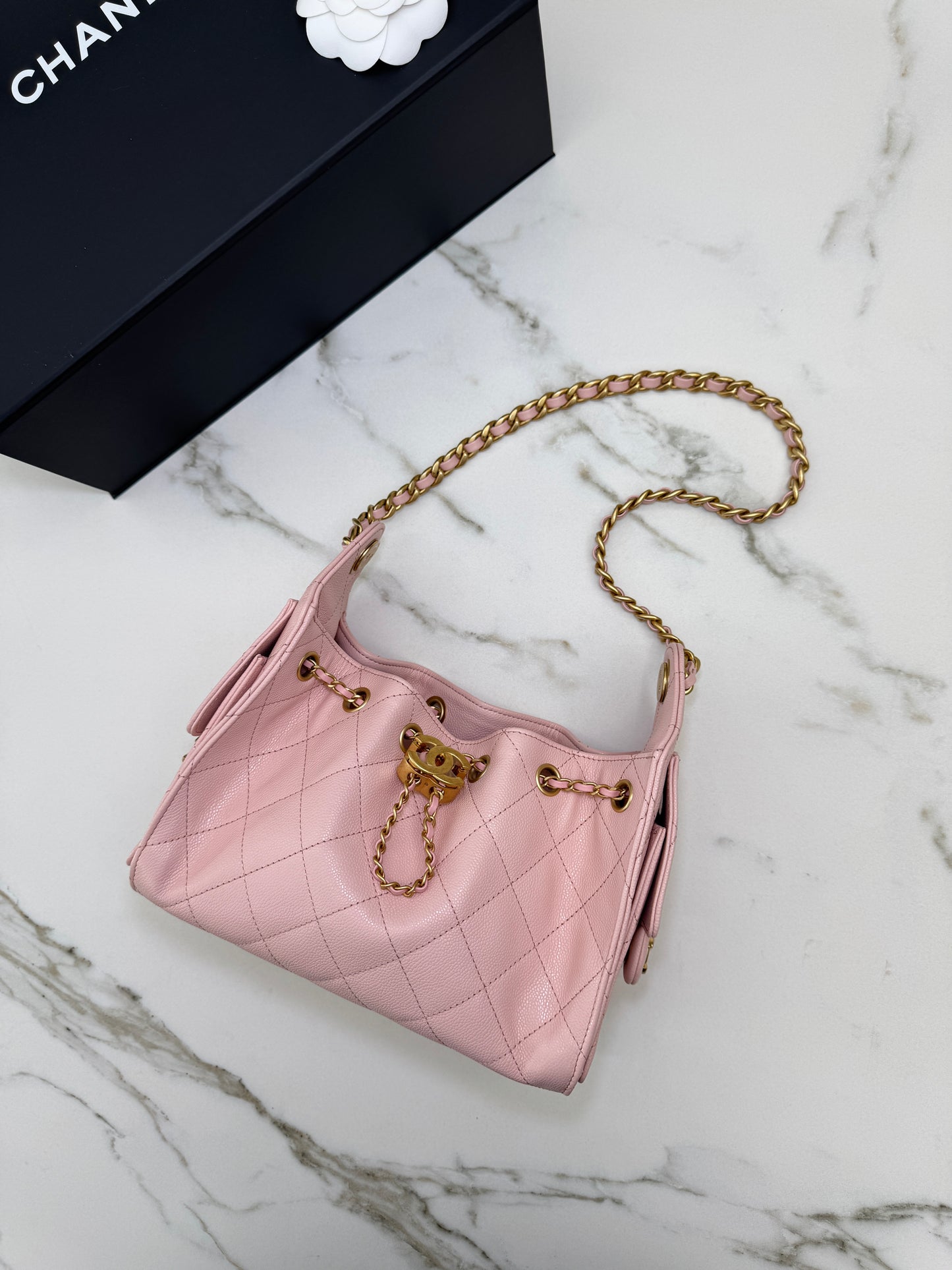 CHANEL Mini 25Bag 26P櫻花粉