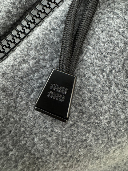 MIU MIU 搖粒絨 灰色長袖外套