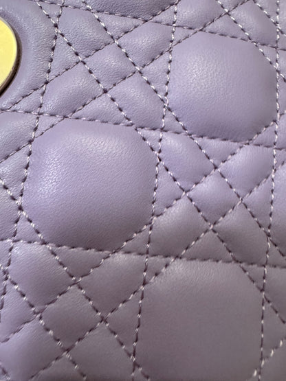 DIOR Mini Lady Dior 紫色羊皮