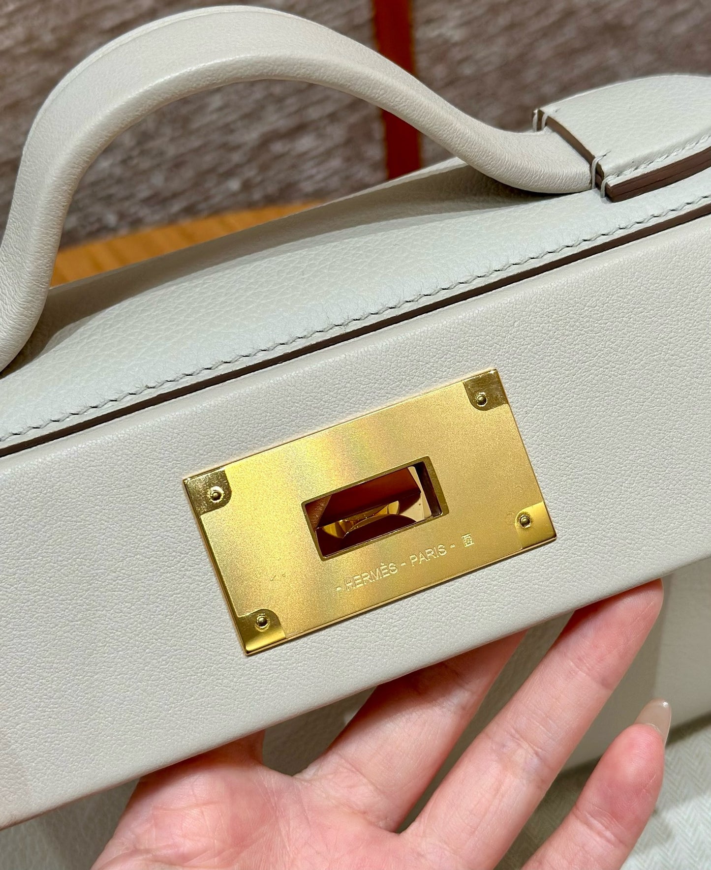 HERMES 2424 冰川白金扣 evercolor