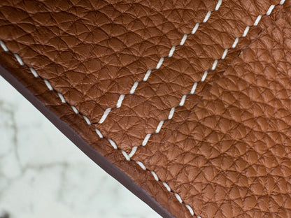HERMES Halzan 25 金棕色金扣 TC Gold GHW