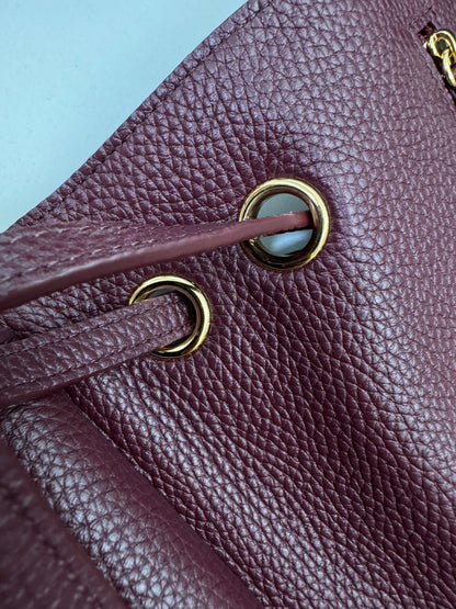 CHANEL 26S Maxi Flap Bag Small 酒紅色金扣 Burgundy GHW
