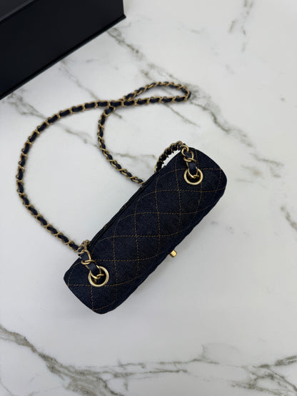 CHANEL 26P 深藍牛仔 Mini CF20