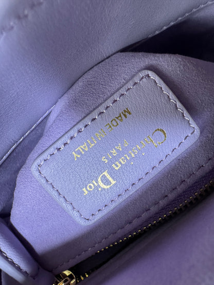 DIOR Mini Lady Dior 紫色羊皮