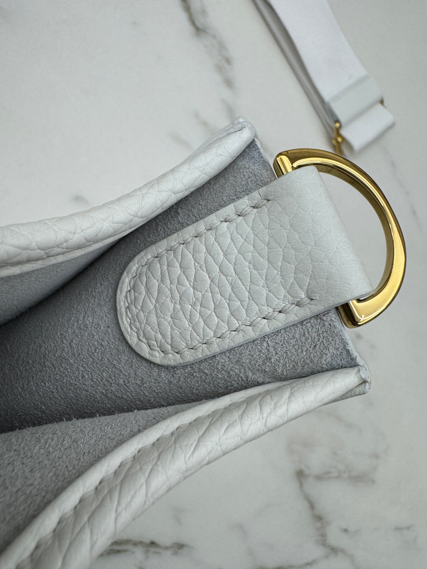 HERMES Evelyn29 新白色金扣 0U New White GHW