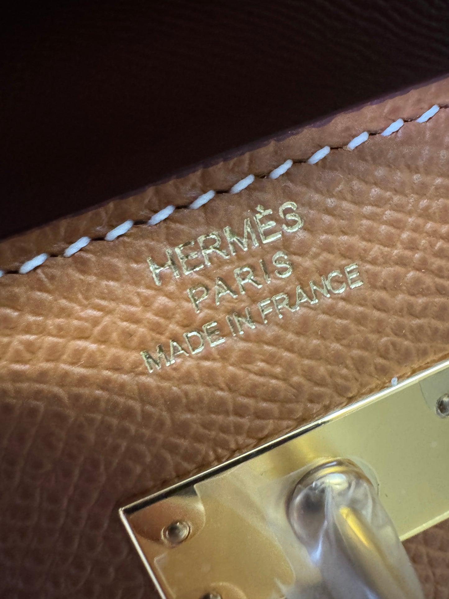 HERMES Kelly to-go 金棕色金扣 Epsom Gold GHW