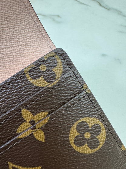 LV Sarah Wallet Rose Ballerine