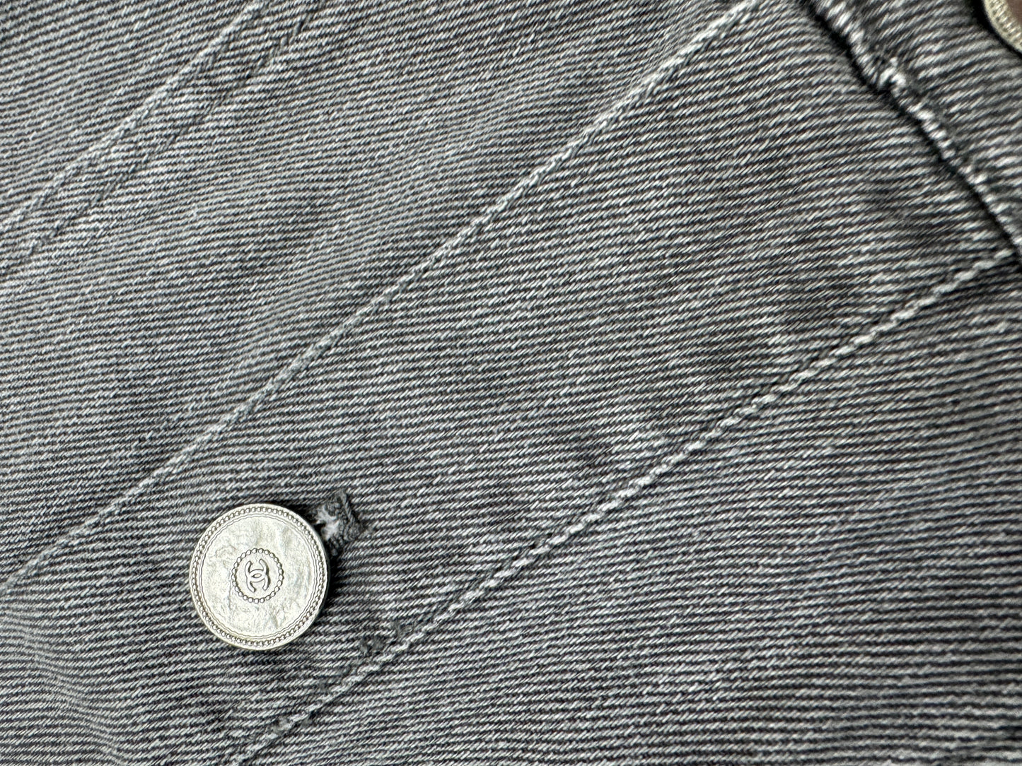 CHANEL 25P 灰色牛仔外套 Denim Jacket
