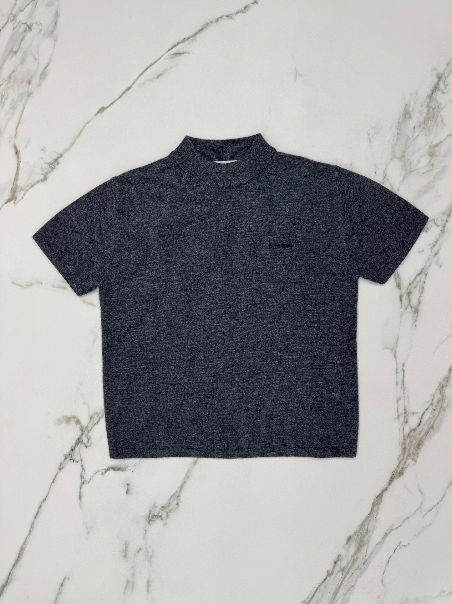 MIU MIU 短袖羊絨針織衫