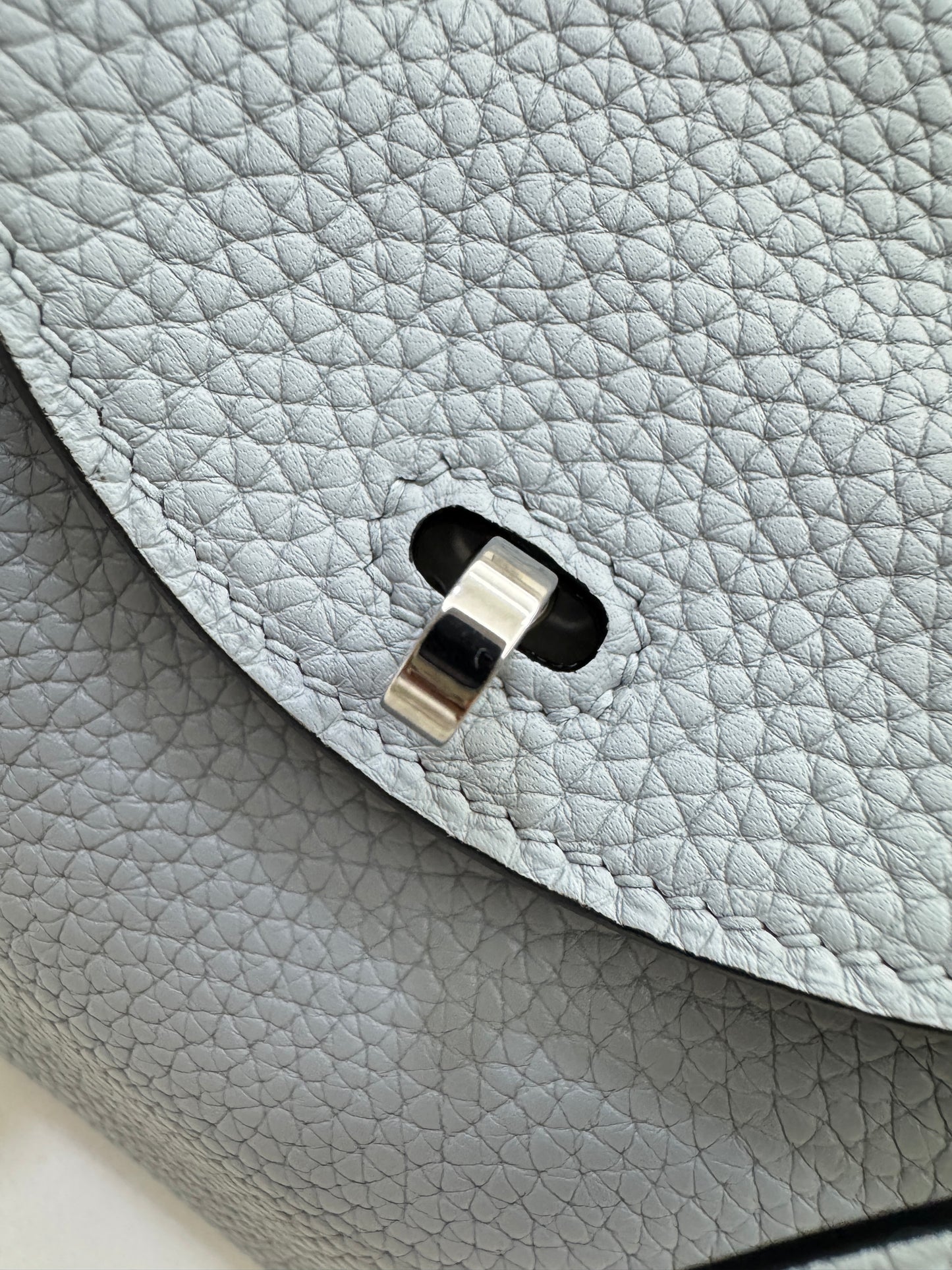 HERMES Mini Lindy II 木偶灰銀扣 TC Gris Platin PHW