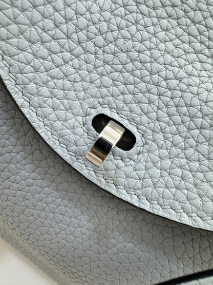 HERMES Mini Lindy II 木偶灰銀扣 TC Gris Platin PHW