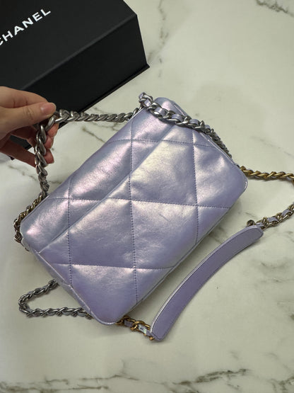 CHANEL 19 Bag Small 22P幻彩紫 小號