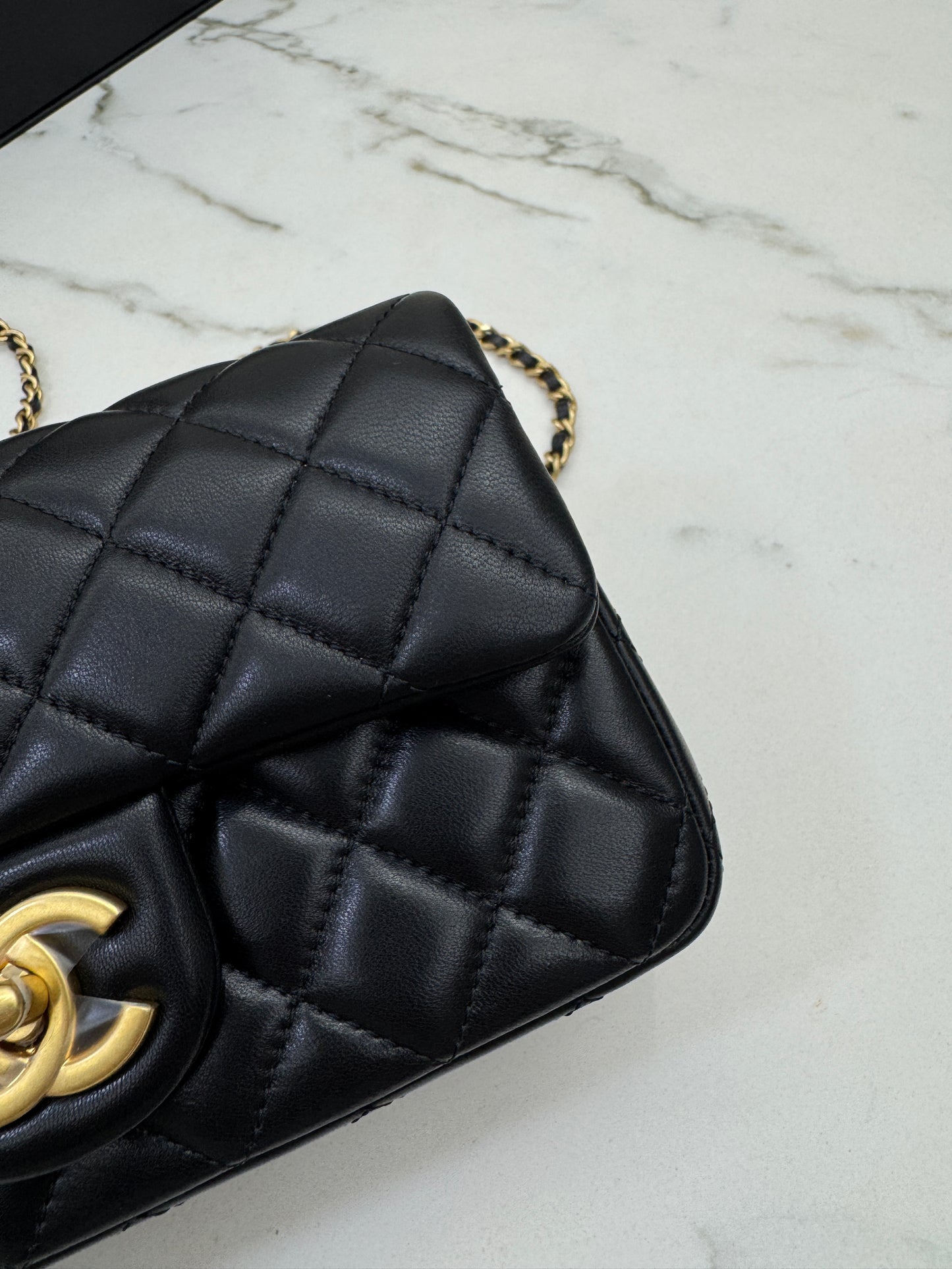 CHANEL 25B調節扣 Mini CF20 羊皮