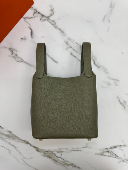 HERMES Picotin Lock 18 鼠尾草綠金扣 Q1 Sauge GHW￼