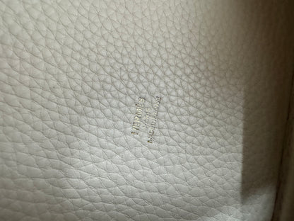 HERMES Picotin 18 奶昔白金扣 Craie GHW