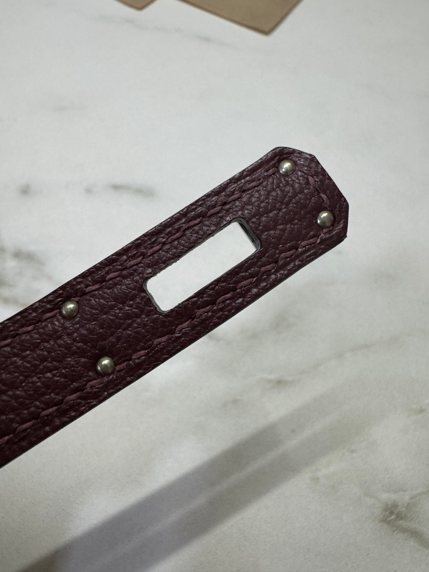 HERMES Kelly Elan 山羊皮 愛馬仕紅 Rough H PHW