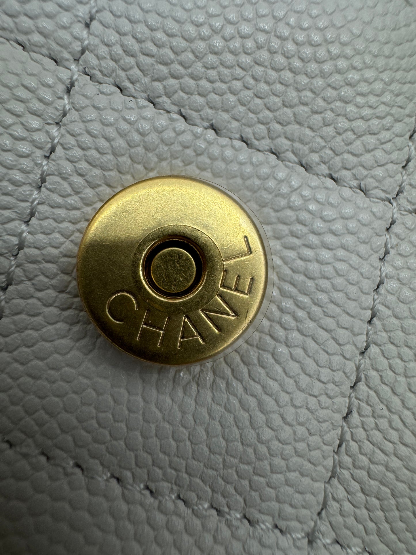 CHANEL Mini 25 Bag 白色荔枝皮