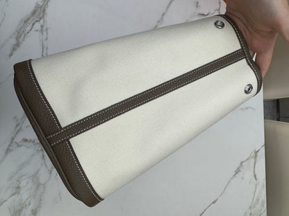 HERMES Garden Party 36 大象灰Negonda拼帆布