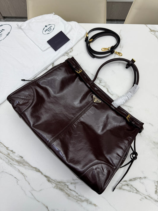 PRADA Bonnie XL Dark Brown (Lux Soft)