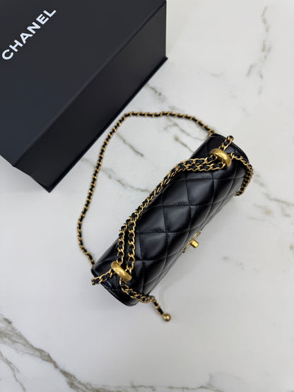 CHANEL 24C雙金珠中號22cm