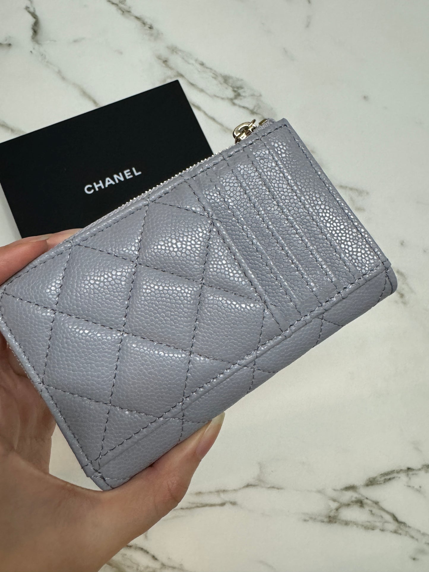 CHANEL L型卡包 灰色 高級灰 Card Holder