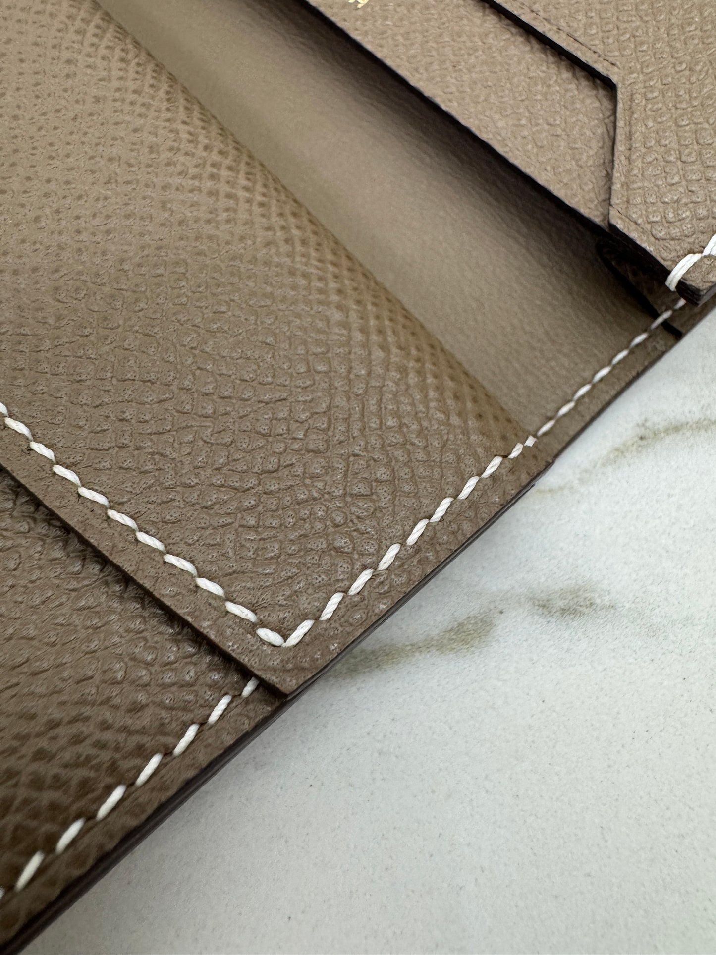 HERMES Bearn Mini Wallet 帶散紙位 大象灰金扣 Etoupe GHW