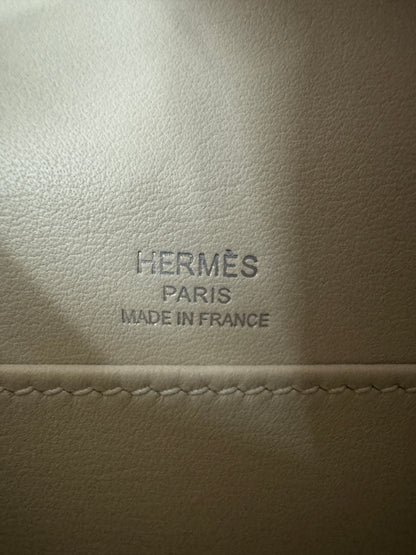 HERMES Mini Kelly I 奶昔白銀扣 Kelly 一代 Kelly Pochette