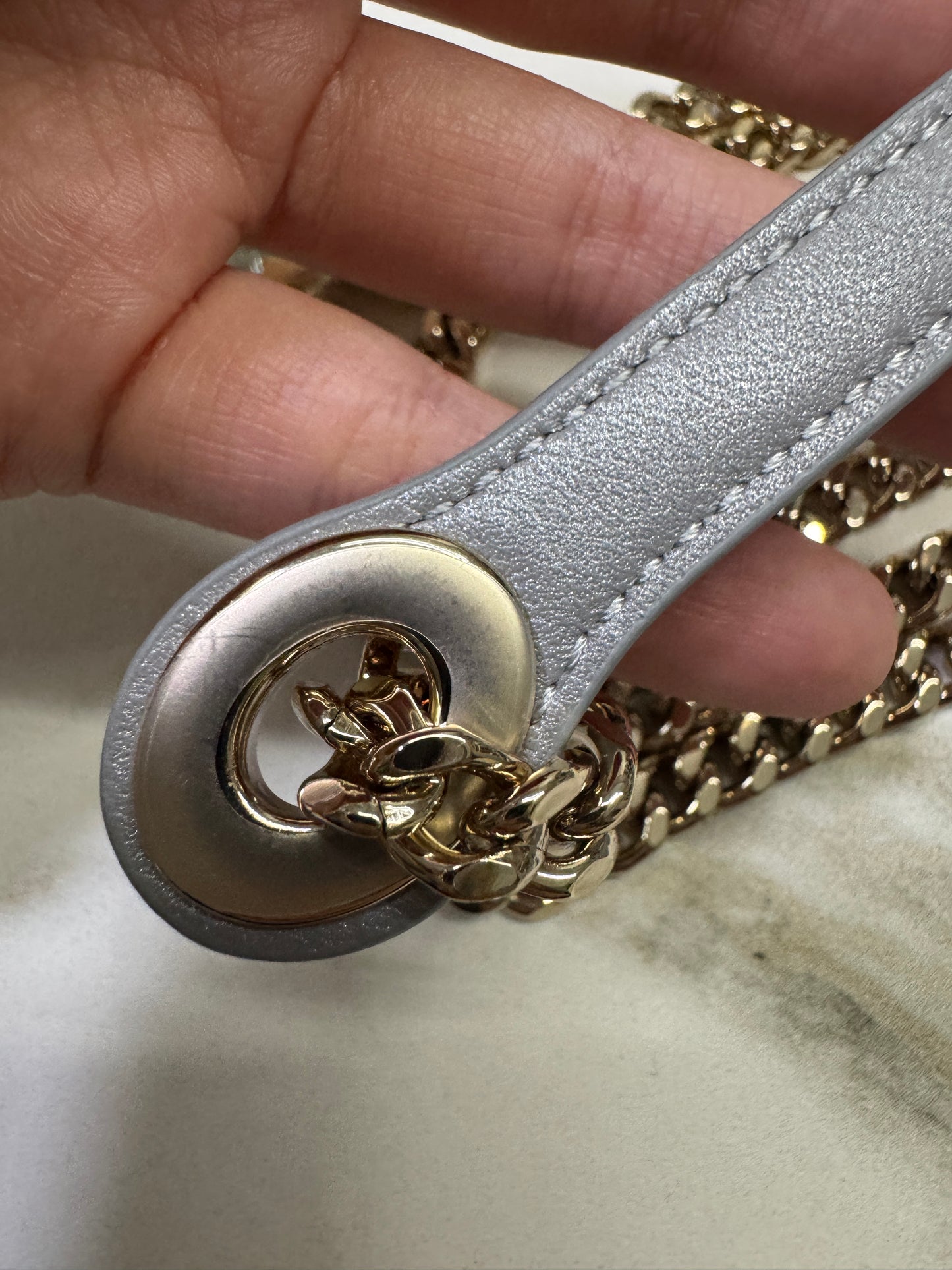 DIOR Lady Dior Mini 珠光灰