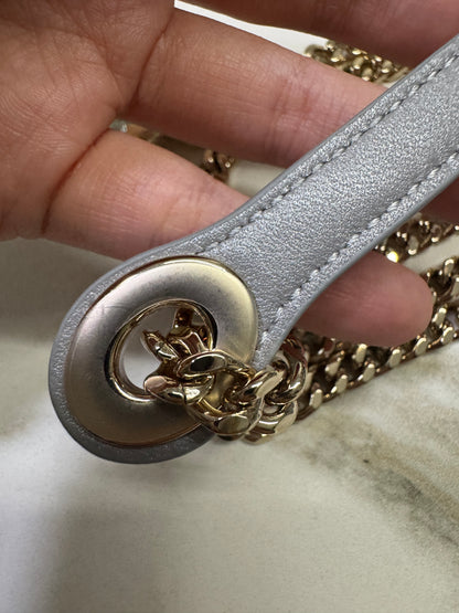 DIOR Lady Dior Mini 珠光灰