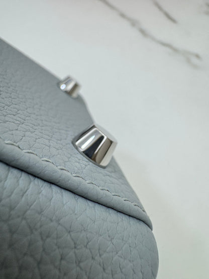 HERMES Kelly 25 Togo內縫 木偶灰銀扣 Gris Pantin PHW