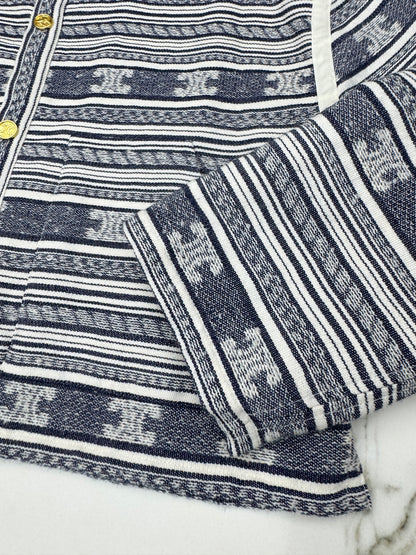 CElLINE 凱旋門Logo橫紋外套